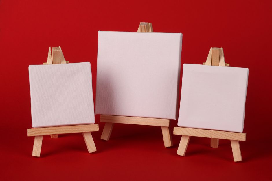 Grafiek toont ideale canvasformaten voor schilderijen.